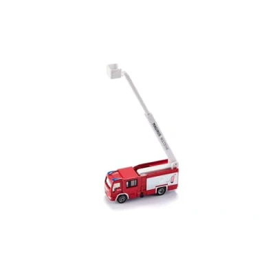 Abbildung von siku 1749, Magirus Multistar TLF mit Teleskopmast Feuerwehrauto, 1:87, Metall/Kunststoff, Rot/Weiß, Ausziehbare Leiter