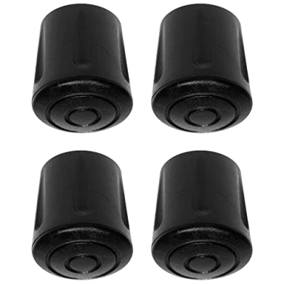 Abbildung von cyclingcolors 4X Möbelfüße Gummi Möbelgleiter Rund Stuhlkappen fusskappen Kappen schutzkappen für stuhlbeine schwarz Rohrkappen Endkappen Rundrohr (35 mm)