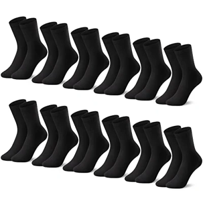 Abbildung von L&amp;K II 12er Kindersocken Sportsocken für Jungen Teenager Jugend aus Baumwolle Wintersocken lang Fußball 2027 35 38