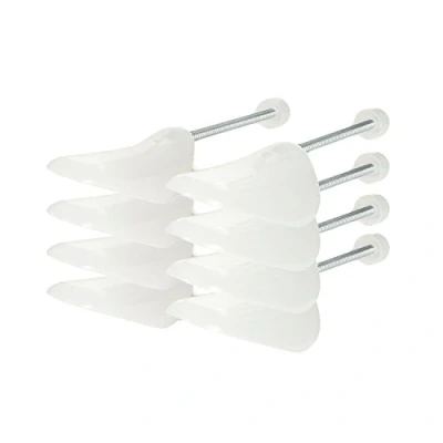 Abbildung von Incutex 4 Paar Schuhstrecker variabel Gr. 38 44 Schuhformer Schuhspanner aus Kunststoff, transparent