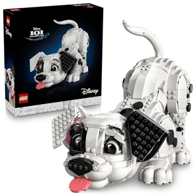 Abbildung von LEGO ǀ Disney Welpe aus 101 Dalmatiner Bauset für Erwachsene Verwandelt Sich in 6 niedliche Welpen mit drehbarem Kopf und Schwanz DIY Heim Deko Geschenkidee Fans 43269