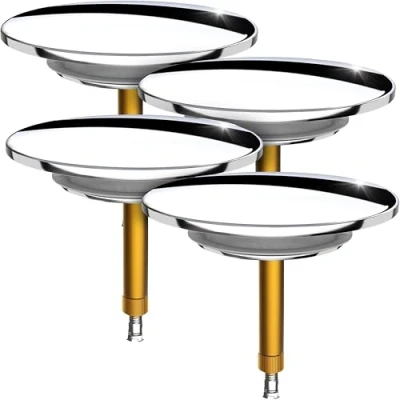 Abbildung von 4 STK. Badewannenstöpsel Universal Ø 72 Premium Stöpsel Badewanne Chrom aus Messing mit Doppel Dichtung Rostfrei Badewannen Verschluss Badezimmer zubehör M. ROSENFELD HOME