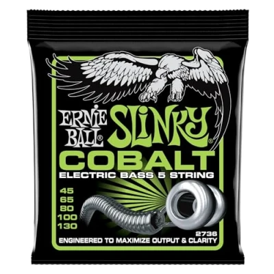 Abbildung von Ernie Ball Slinky Cobalt E Bass Saiten, für 5 Saiter, Stärke 45130