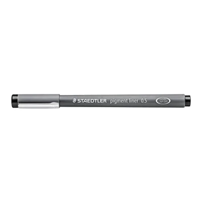 Abbildung von STAEDTLER schwarze pigment Liner in unterschiedlichen Linienbreiten, dokumentenechte Pigmenttinte, lange Metallspitze, Lebensdauer, 8 Linienbreiten stabiler Box, 308 SB8