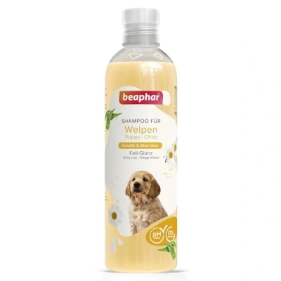 Abbildung von Beaphar Hundeshampoo für Welpen, mit Kamille und Aloe Vera, pH neutral, ohne Parabene, Vegan, 1er Pack