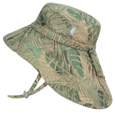 Abbildung von Jan &amp; Jul Jungen Schnell trocknender Sonnenhut mit Nackenschutz für Schwimmen, Xplorermütze Kinder (XL: 5 12 Jahre, Jungle Safari)