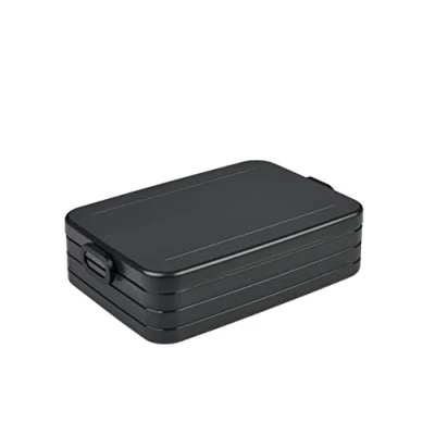 Abbildung von Mepal Brotdose Large To Go Lunchbox für 4 Sandwiches oder 8 Brotscheiben Meal Prep Box Erwachsene Essenbox mit Unterteilung Nordic black