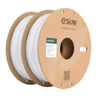 Abbildung von eSUN PLA+ Filament 1.75mm, PLA+HS Hochgeschwindigkeitsdruck 3D Drucker Maßgenauigkeit +/ 0.03mm, 1KG Spule (2.2 LBS) Speedy PLA Plus (Kaltes Weiß 2KG, 2KG)