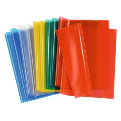 Abbildung von HERMA 19992 Heftumschläge A4 Transparent Sortiment, 10 Stück, Hefthüllen aus strapazierfähiger &amp; abwischbarer Polypropylen Folie, durchsichtige Heftschoner Set für Schulhefte, farbig