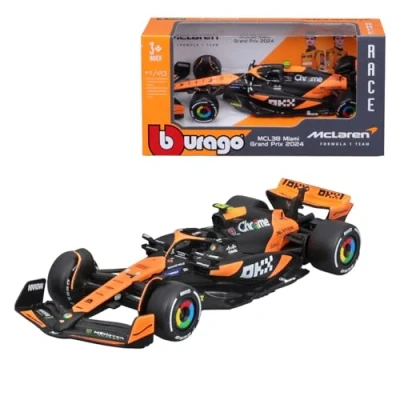 Abbildung von BBURAGO McLaren F1 MCL 38 2024#4 (Norris) 1:43, Farbe Orange, 4893993382149
