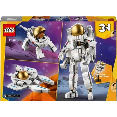 Abbildung von Lego Creator 3in1 Astronaut im Weltraum Spielzeug, Modellbausatz mit Hund und Raumschiff für Kinder, Kinderzimmer Deko, kreatives Geschenk Jungs Mädchen ab 9 Jahren 31152