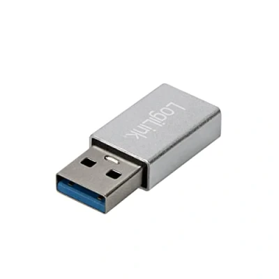 Abbildung von LogiLink USB 3.2 Gen1 Typ C Adapter, A (Stecker) zu (Buchse), Silber