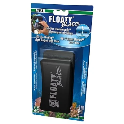 Abbildung von JBL Floaty Blade 6135200, Schwimmender Scheiben Reinigungsmagnet mit Klinge für dicke Aquarienscheiben, L