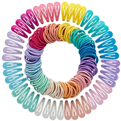 Abbildung von Papierdrachen 200 Haarspangen und Haargummis für feine lange Haare langlebig robust Kinderspängchen Haarschmuck in praktischer Aufbewahrungs Box vielen Farben