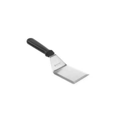 Abbildung von HENDI Grillspachtel 11 x 31 cm Klinge: 17 Edelstahl Kunststoff Griff spülmaschinengeeignet, Winkelpalette für Burger