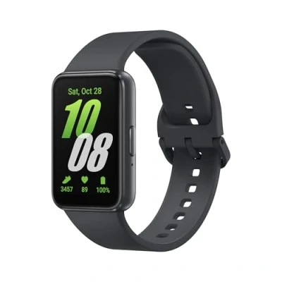 Abbildung von Samsung Galaxy Fit3 Smartwatch, Fitness Uhr als Tracker und Aktivitätstracker, Gray, Inkl. 36 Monate Herstellergarantie [Exklusiv bei Amazon]