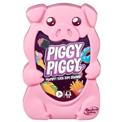 Abbildung von Hasbro Gaming Piggy Kartenspiel für Familien Deutsche Fassung