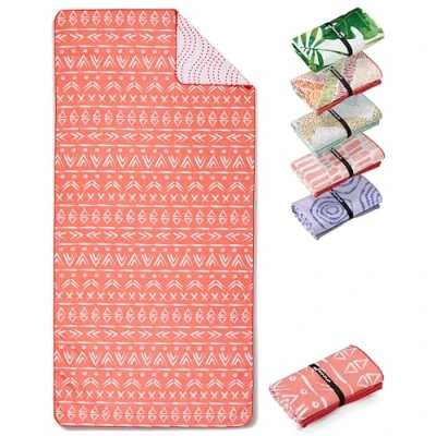 Abbildung von Fit Flip Strandtuch XXL Mikrofaser Badetuch Strandtücher leicht und schnelltrocknend 100% recyceltes Handtuch Strandhandtuch zum Baden (Tepee 160x90cm)