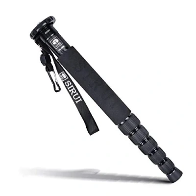 Abbildung von SIRUI AM 306M Camera Kamera Reise Einbeinstativ Monopod Aluminium (Höhe: 155cm, Traglast: 10kg, Gewicht: 0,56kg) mit Handschlaufe und Kompass