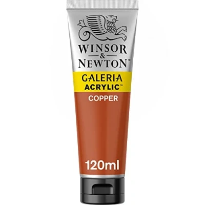 Abbildung von Winsor &amp; Newton 2131214 Galeria Acrylfarbe, hohe Pigmentierung, lichtecht, buttrige Konsistenz, 120ml Tube, kupfer