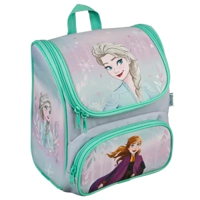 Abbildung von Scooli CUTIE Vorschulranzen Frozen Hauptfach und Vortasche gepolsterte Träger Rücken Ideal für Kinder ab 3 Jahren