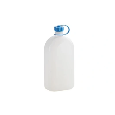 Abbildung von hünersdorff Kunststoffflasche / Trinkflasche Vorratsflasche mit dichtem Schraubdeckel, Chemie und Lebensmittelbeständig, 3 Liter, Made in Germany, Natur