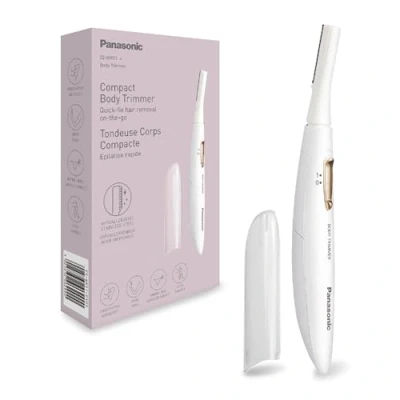 Abbildung von Panasonic ES WR51 Kompakter Body Trimmer, Haarentferner für Frauen, Damenrasierer, trocken, Batteriebetrieben (1 x AAA erforderlich), Schutzkappe, Reinigungsbürste, Weiß