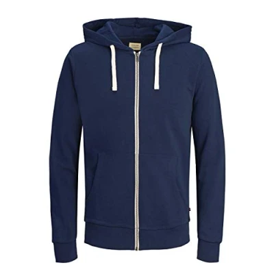 Abbildung von JACK &amp; JONES Herren JJEHOLMEN Sweat Zip Hood, Insignia Blue/REG FIT, M