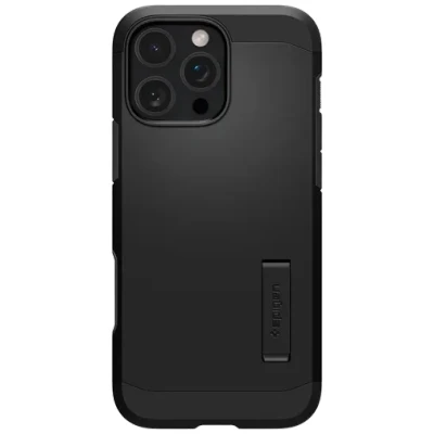 Abbildung von Spigen für iPhone 16 Pro Max Kamerasteuerung Aktivierte Hülle Tough Armor T (AI) MagFit, Kompatibel mit MagSafe Zubehör Schwarz
