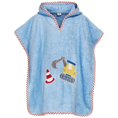 Abbildung von Playshoes Digger Bademantel für Kinder, Größe: Small, Bleu