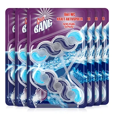Abbildung von CILLIT BANG WC Kraft Aktivspüler Anti Kalk Toilettenreinigung mit Reinigungsschaum und Blütenduft 6 x 2er Pack