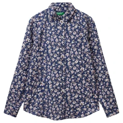 Abbildung von United Colors of Benetton Damen Camicia 5q6sdq0ay Hemd, Mehrfarbig, M
