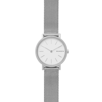Abbildung von Skagen Signatur Uhr silvercoloured, Damen, Größe: One Size, Silver coloured