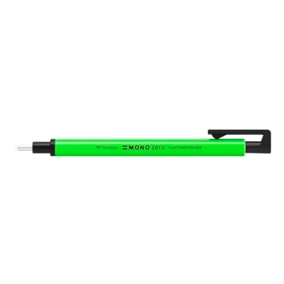 Abbildung von Tombow EH KUR63 Präzisionsradierer, MONO zero nachfüllbar, runde Spitze neon grün, Durchmesser 2.3 mm