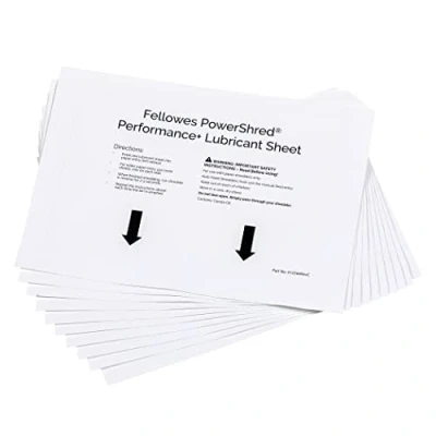 Abbildung von Fellowes Ölpapier für Aktenvernichter 10 Ölblätter zur Pflege von Papierschreddern Powershred Qualität und einfache Anwendung 10er Pack