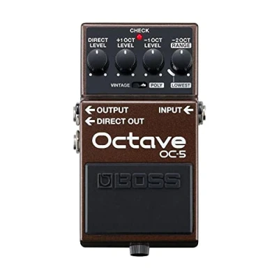 Abbildung von BOSS OC 5 Octave Effektpedal für Gitarre und Bass mit Vintage polyphonem Modus