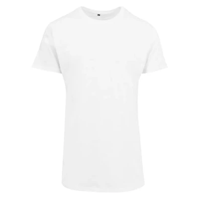 Abbildung von Build Your Brand Shaped Long Tee, Größe:XL, Farbe:White