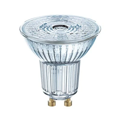 Abbildung von OSRAM Dimmbare PAR16 LED Reflektorlampe mit GU10 Sockel, Kaltweiss (4000K), Glas Spot, 5.5W, Ersatz für 50W Reflektorlampe, SUPERSTAR PAR16, 10er Pack