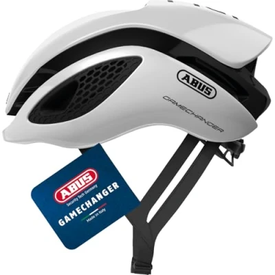 Abbildung von ABUS Unisex Fahrradhelm, Weiß (Polar White), L (59 62 cm)