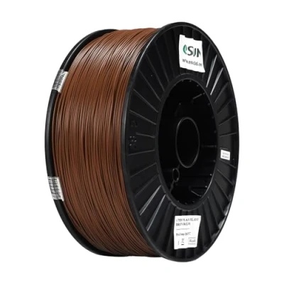 Abbildung von eSUN PLA+ Filament 1.75mm, 3D Drucker PLA Plus, Maßgenauigkeit +/ 0.03mm, 3KG pro Spule Druck für Drucker, Braun
