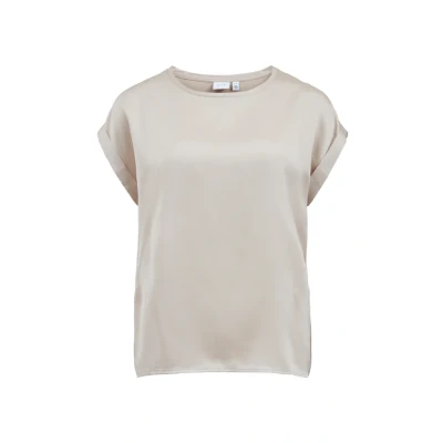 Abbildung von VILA Viellette SS SU NOOS Bluse, Damen, Größe: 38, Cement