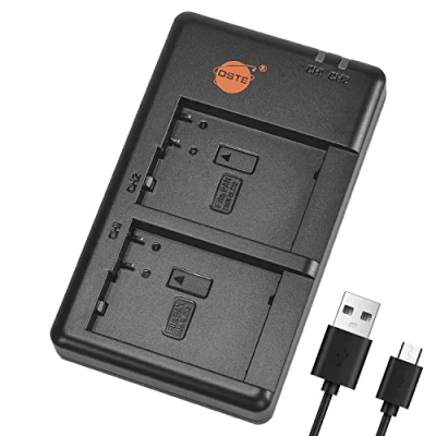 Abbildung von DSTE DE A80, A80AA Batterie USB Dual Quick Ladegerät Kompatibel für DMW BLC12, BLC12e, BTC12, BP DC12, Panasonic Lumix DMC GH2, FZ330, FZ200GK, FZ1000