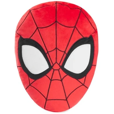 Abbildung von Disney Stitch Kuscheltier Plüsch Kissen, 3D Deko Weiches Kuschelkissen für Sofa oder Bett, Geschenke Kinder(Rot Spiderman, L34 x W25)