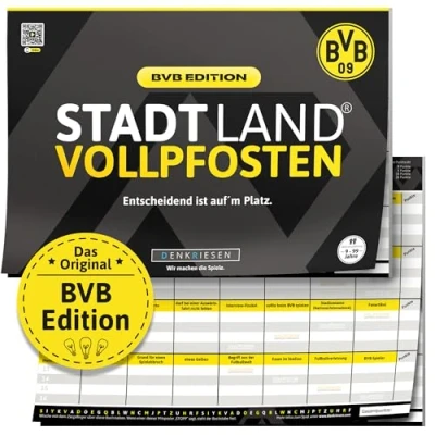 Abbildung von DENKRIESEN Stadt Land Vollpfosten® A4 BVB Edition Ab 9 Jahren Fanartikel Borussia Dortmund Fluss