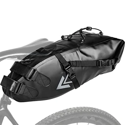 Abbildung von Jeebel Fahrradtasche Wasserdicht BackLoader Satteltasche 10L Bikepacking Taschen Sattelstütze für Rennrad Mountainbike