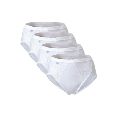 Abbildung von Sloggi 4ER PACK Slip, Damen, Größe: 44, Weiß