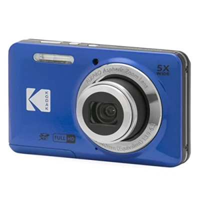 Abbildung von KODAK Pixpro FZ55 16 Megapixel Digitalkamera, 5X optischer Zoom, 2.7 LCD, Bildstabilisator, 720p Full HD Video, Lithium Ionen Blau