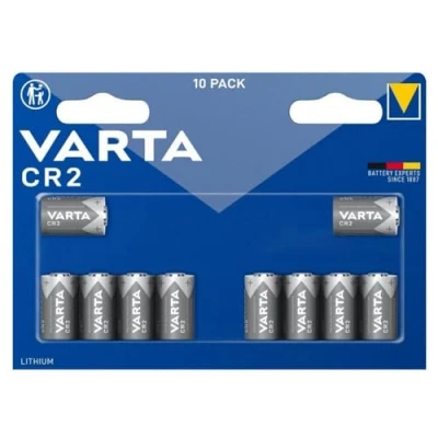 Abbildung von VARTA Batterien CR2 Lithium Rundzellen, 10 Stück, 3V, Spezialbatterien für elektronische Kleingeräte, mit langanhaltender, höchster Leistung
