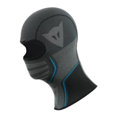 Abbildung von Dainese Dry Balaclava, Motorrad Sturmhaube Schwarz für Herren und Damen, Universalgröße, Unisex, 4 Jahreszeiten, Sommer Winter, Made in Italy, Schwarz/Blau