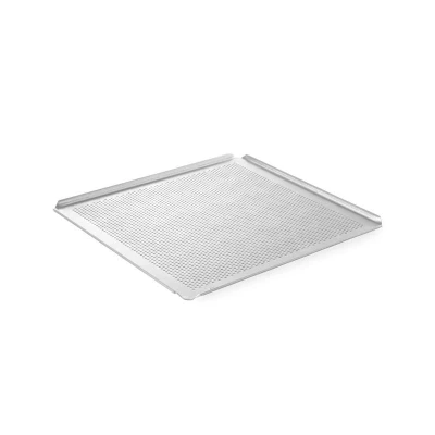 Abbildung von HENDI Backblech GN 2/3 gelocht perforiert 35,4 x 32,5 1 cm Aluminium mit Aufkantungen, Ofenblech